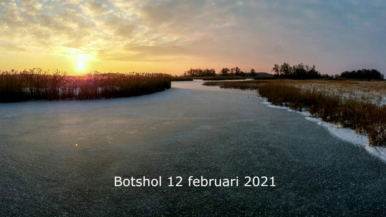 Wilbert Schaatst 's ochtends vroeg op Botshol
